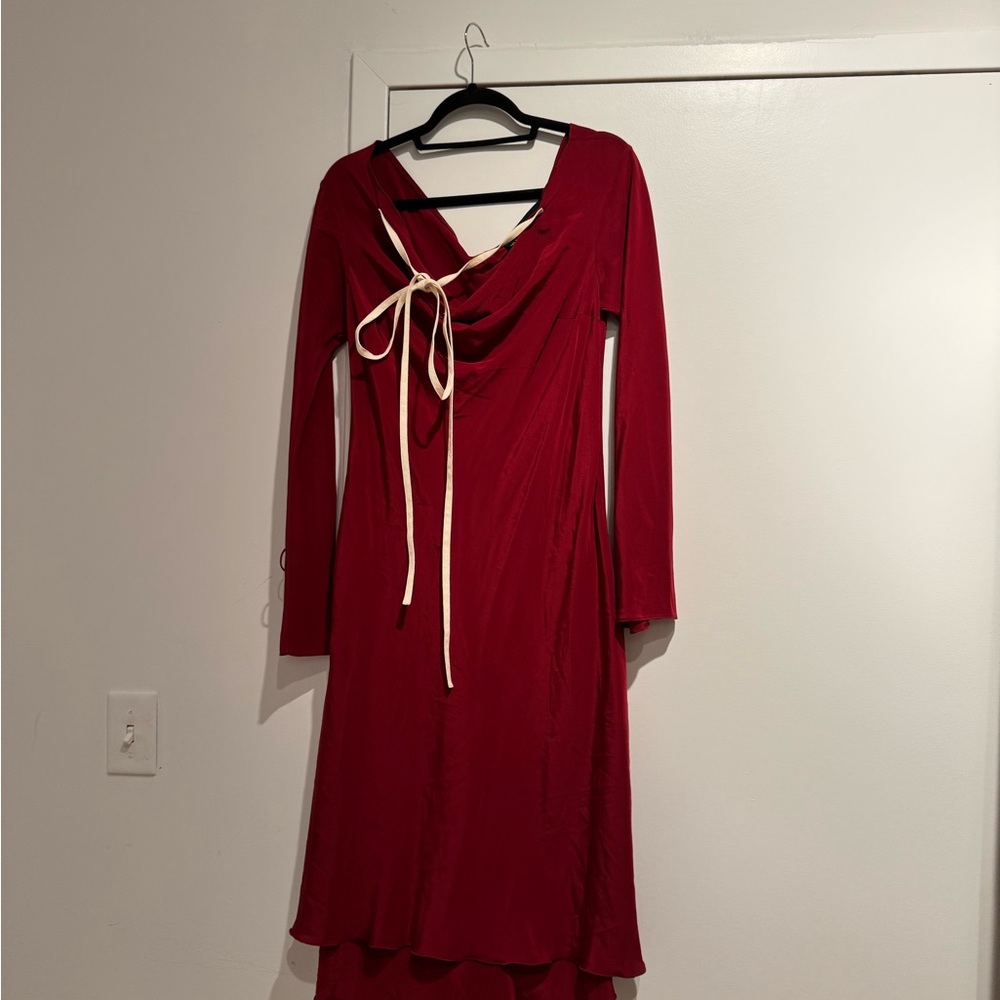 Tae Park Present Dress Wine